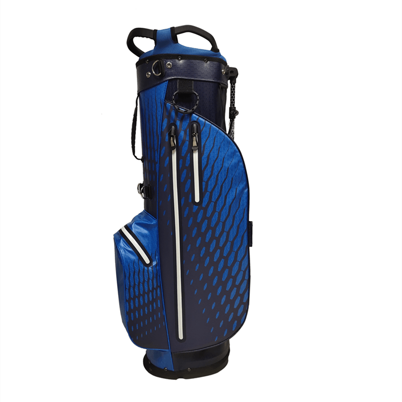 blue golf cart bag