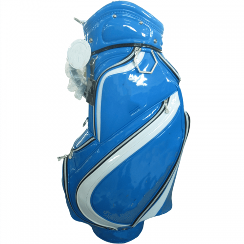 blue golf cart bag