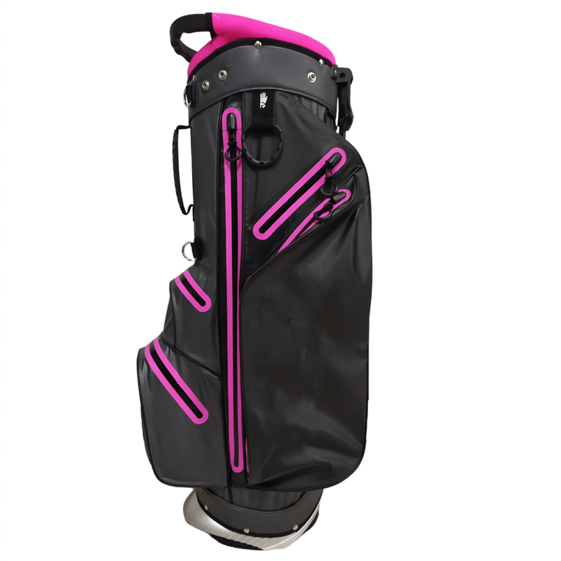 purple golf bag