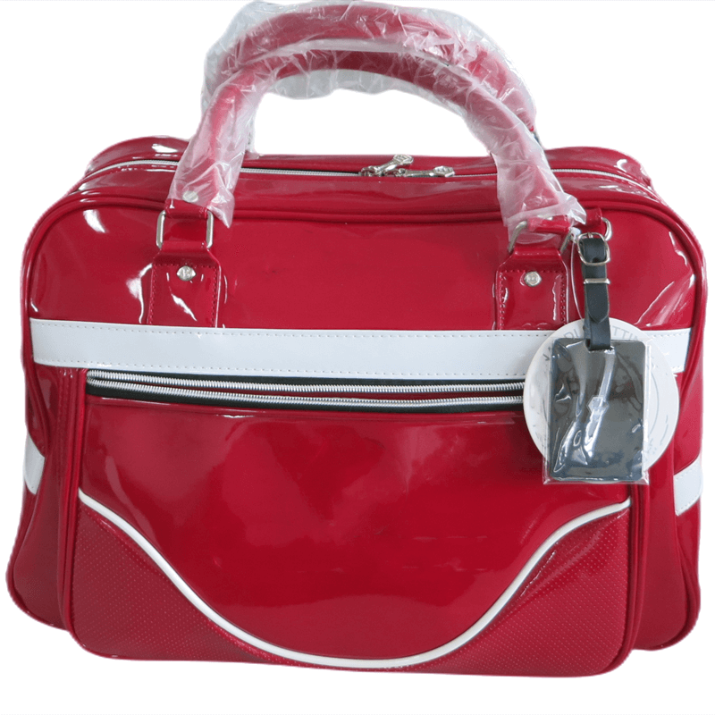 red bosston bag