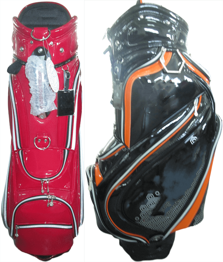 red golf cart bags